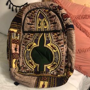 Handmade African Print Backpack